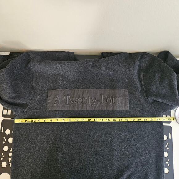 A24 Studios Pullover Sweatshirt Patch Logo Crewneck Dark Gray | Men Large - Picture 5 of 16